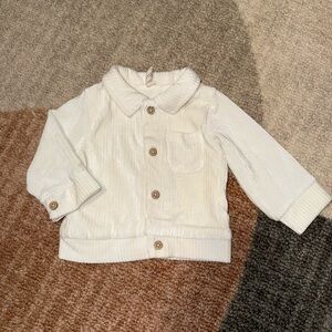 Snug Brand Cream Button-Up Baby Cardigan Jacket 3-6m Gender Neutral
